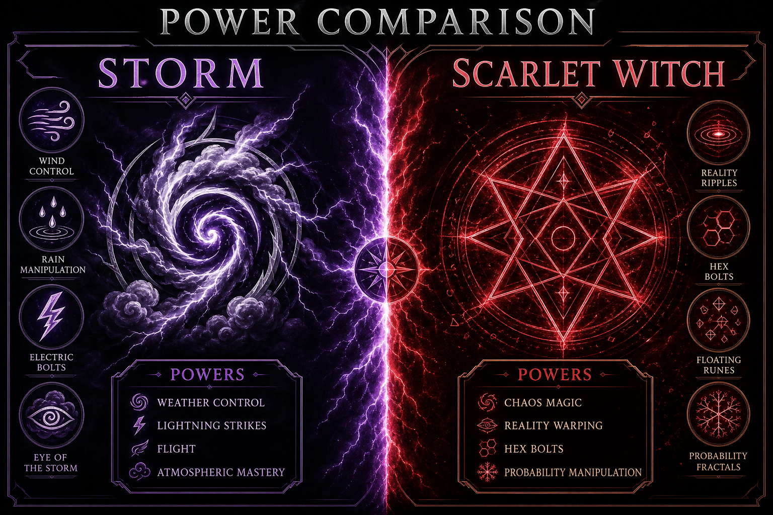 Storm vs Scarlet Witch power comparison
