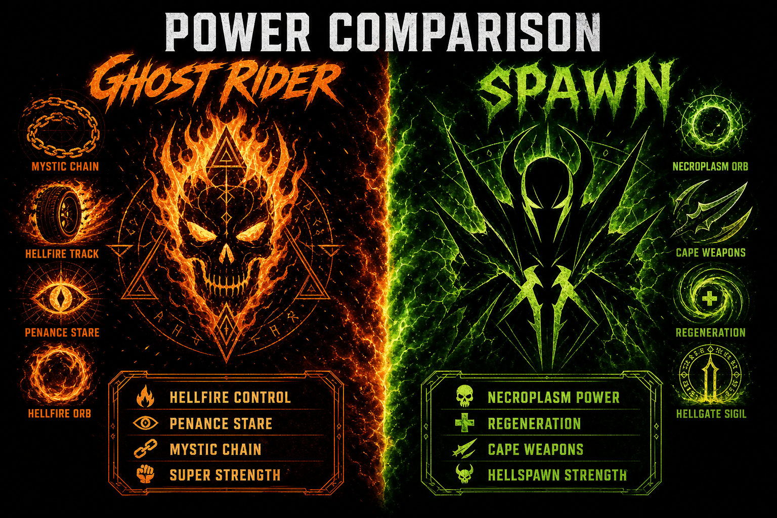 Ghost Rider vs Spawn power comparison