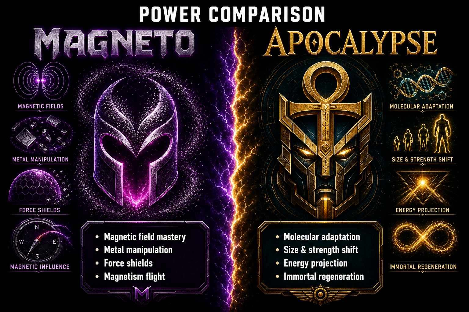 Magneto vs Apocalypse power comparison